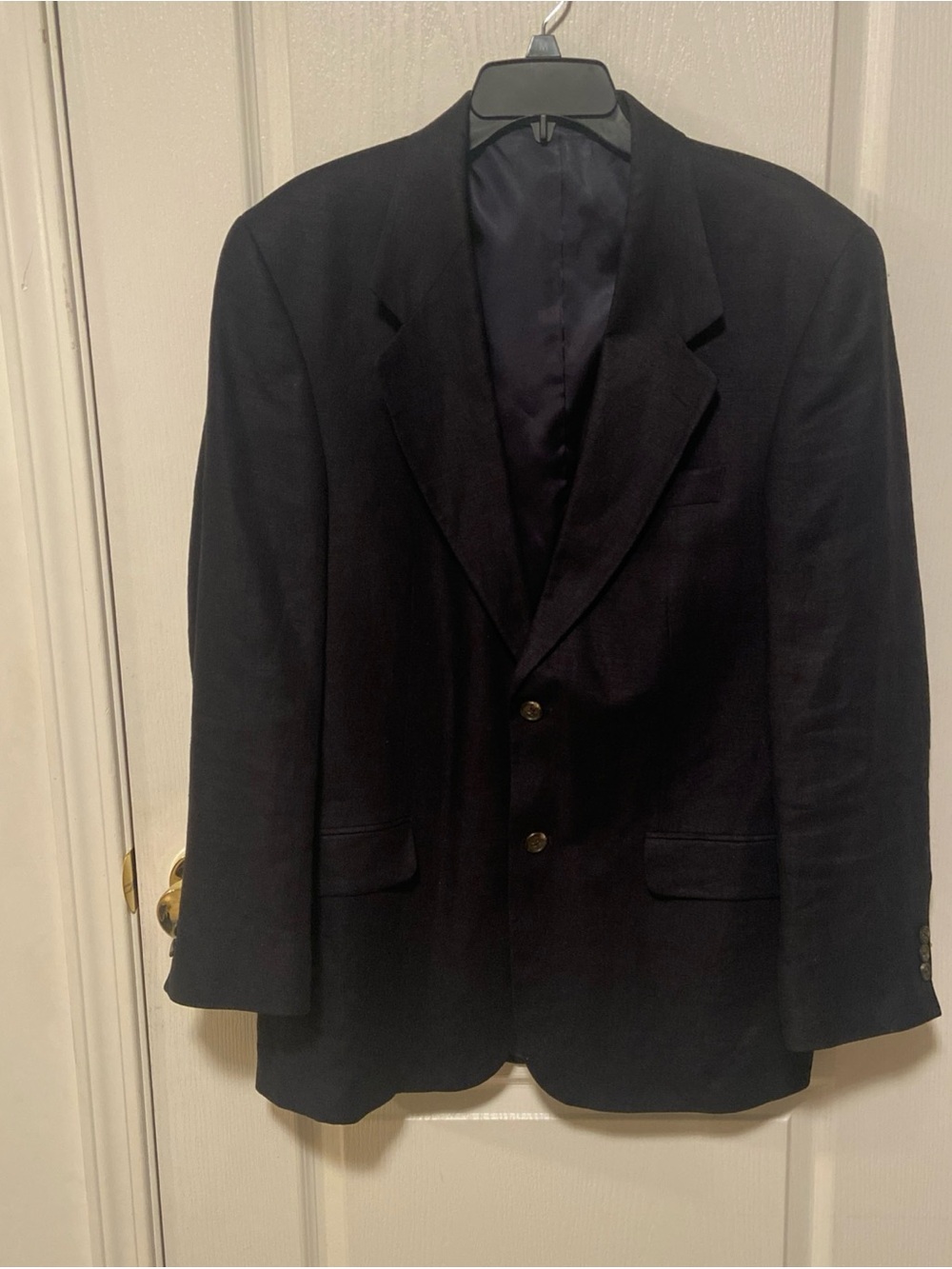 Eddie Bauer Men’s Navy Linen Sport Coat View 3